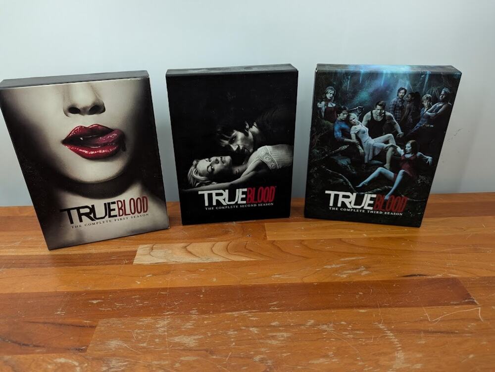 true blood DVD TV series The Complete Season One, Two and Three Box Sets